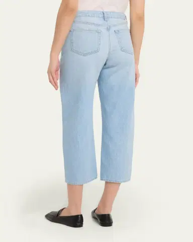 L'Agence Mallis High-Rise Bow-Leg Jeans | Thumbnail 3