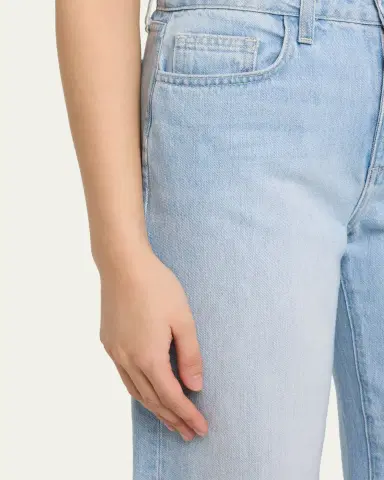 L'Agence Mallis High-Rise Bow-Leg Jeans | Thumbnail 5