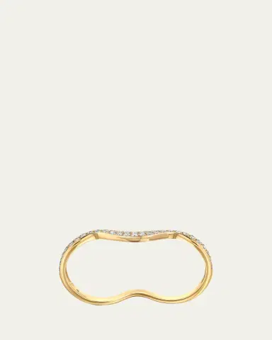 Graziela Gems 18K Rio Diamond Double Finger Ring | Thumbnail 3