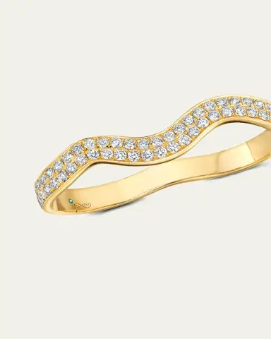 Graziela Gems 18K Rio Diamond Double Finger Ring | Thumbnail 4