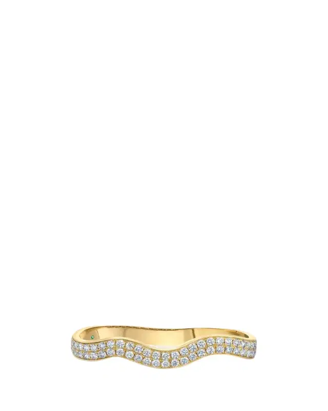 Graziela Gems 18K Rio Diamond Double Finger Ring