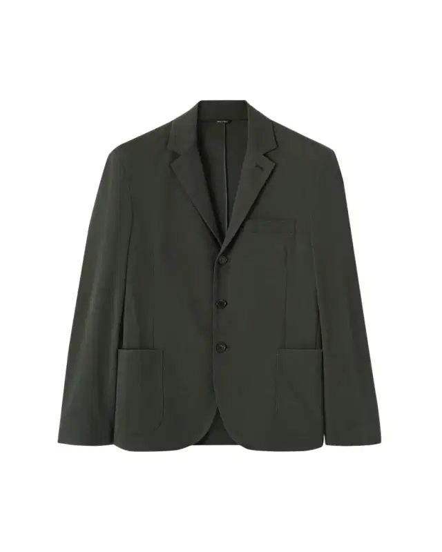 Men's Pique Single-Breasted Sweater Jacket