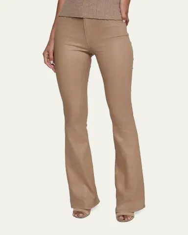 L'Agence Marty Ultra High-Rise Coated Flare Jeans | Thumbnail 4 L'Agence Marty Ultra High-Rise Coated Flare Jeans | Thumbnail 4