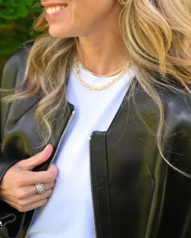 SIDNEY GARBER 18K Yellow Gold Wide Tubular Hoop Earrings | Thumbnail 3