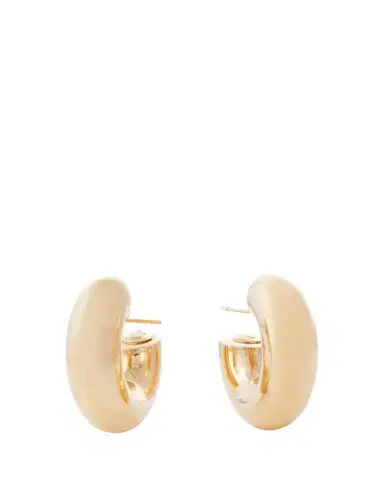 SIDNEY GARBER 18K Yellow Gold Wide Tubular Hoop Earrings | Thumbnail 1