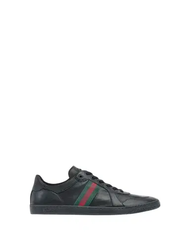 Gucci Men's Coda Leather Low-Top Sneakers | Thumbnail 1 Gucci Men's Coda Leather Low-Top Sneakers | Thumbnail 1