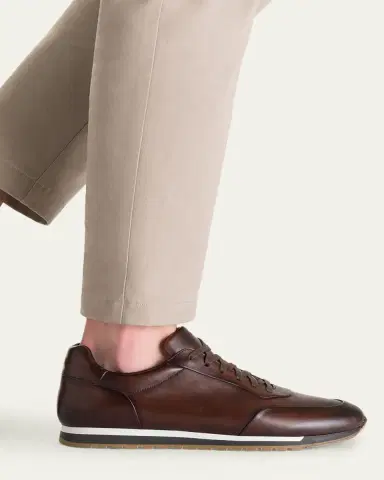 Magnanni Men's Ibiza II Leather Low-Top Sneakers | Thumbnail 2