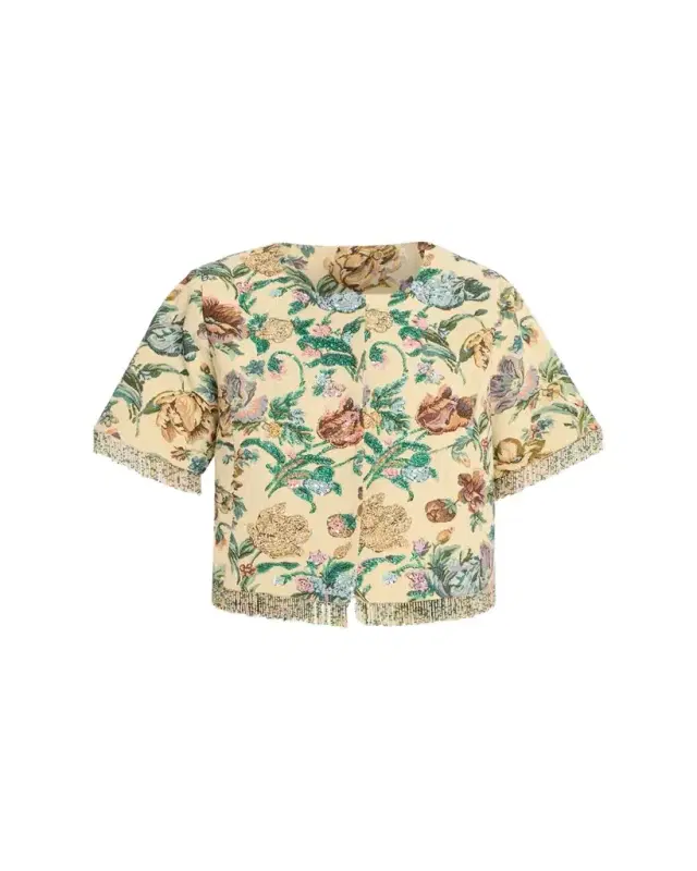 Kobi Halperin Carson Floral Cotton-Blend Jacket