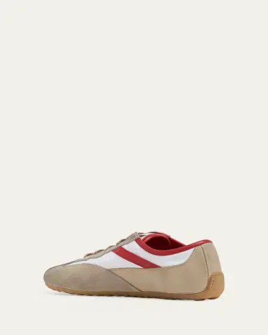 Alexander McQueen Men's Boxe Suede, Nylon, & Leather Low-Top Sneakers | Thumbnail 2 Alexander McQueen Men's Boxe Suede, Nylon, & Leather Low-Top Sneakers | Thumbnail 2