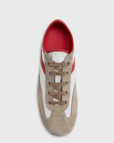 Alexander McQueen Men's Boxe Suede, Nylon, & Leather Low-Top Sneakers | Thumbnail 6 Alexander McQueen Men's Boxe Suede, Nylon, & Leather Low-Top Sneakers | Thumbnail 6