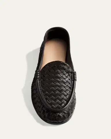 Bottega Veneta Men's Silenzio Intrecciato Napa Leather Loafers | Thumbnail 4