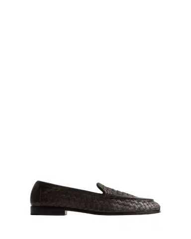 Bottega Veneta Men's Silenzio Intrecciato Napa Leather Loafers | Thumbnail 5