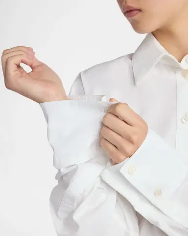 Stella McCartney Cotton Poplin Button-Front Peplum Shirt | Thumbnail 9 Stella McCartney Cotton Poplin Button-Front Peplum Shirt | Thumbnail 9