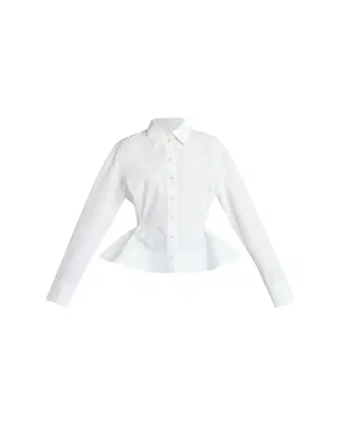 Stella McCartney Cotton Poplin Button-Front Peplum Shirt | Thumbnail 1 Stella McCartney Cotton Poplin Button-Front Peplum Shirt | Thumbnail 1
