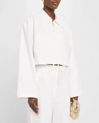 SIMKHAI Colsen Cropped Jacket | Thumbnail 8
