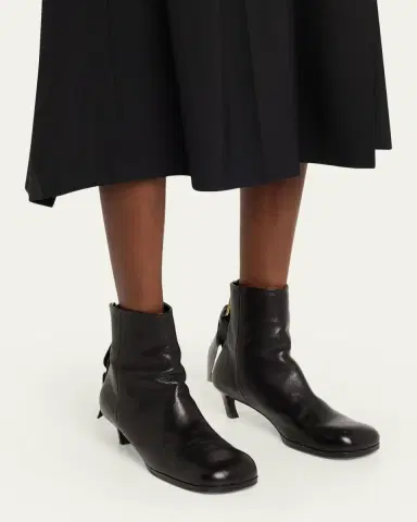 Sacai Puller Leather Ankle Booties | Thumbnail 2 Sacai Puller Leather Ankle Booties | Thumbnail 2