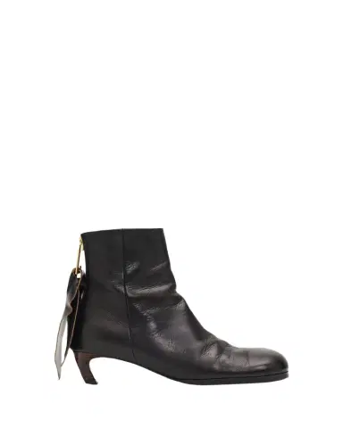 Sacai Puller Leather Ankle Booties | Thumbnail 1 Sacai Puller Leather Ankle Booties | Thumbnail 1