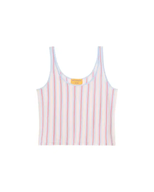 Fine Stripe Cashmere Tank Top Fine Stripe Cashmere Tank Top