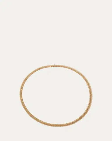 SIDNEY GARBER 18K Yellow Gold Single Band Collana Necklace, 16"L | Thumbnail 2 SIDNEY GARBER 18K Yellow Gold Single Band Collana Necklace, 16"L | Thumbnail 2