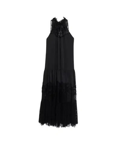 Kobi Halperin Hallee Lace-Inset Halter Maxi Dress | Thumbnail 1