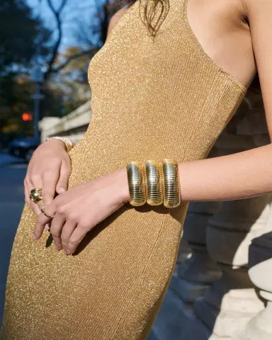 SIDNEY GARBER 18K Yellow Gold Domed Cuff Bracelet | Thumbnail 4 SIDNEY GARBER 18K Yellow Gold Domed Cuff Bracelet | Thumbnail 4