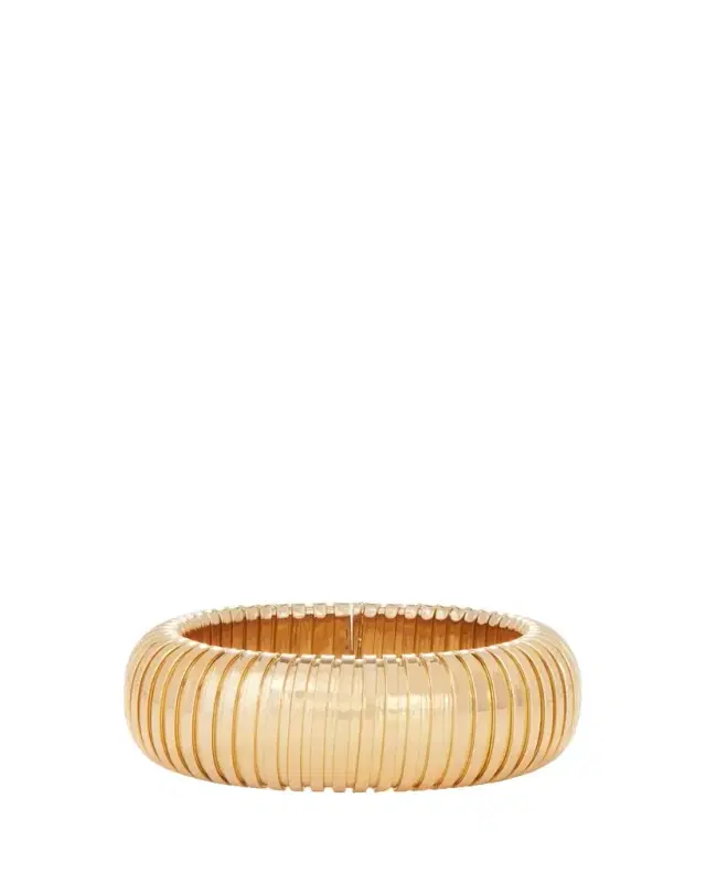 SIDNEY GARBER 18K Yellow Gold Domed Cuff Bracelet