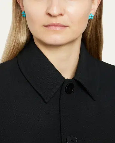 Paul Morelli Turquoise Petal Stud Earrings | Thumbnail 2
