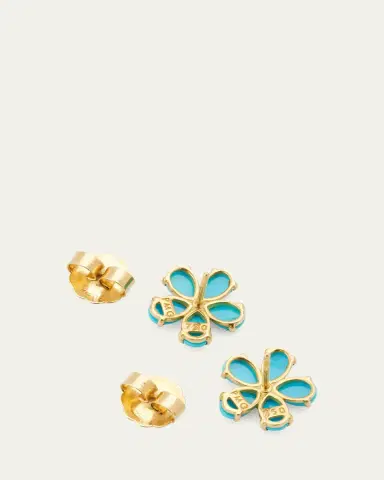 Paul Morelli Turquoise Petal Stud Earrings | Thumbnail 4