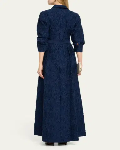 Simkhai Courtney Belted Organza Jacquard Gown | Thumbnail 3 Simkhai Courtney Belted Organza Jacquard Gown | Thumbnail 3