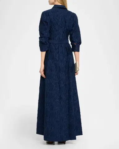 Simkhai Courtney Belted Organza Jacquard Gown | Thumbnail 7 Simkhai Courtney Belted Organza Jacquard Gown | Thumbnail 7