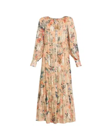 Kobi Halperin Xandra Tiered Metallic Floral-Print Maxi Dress | Thumbnail 1 Kobi Halperin Xandra Tiered Metallic Floral-Print Maxi Dress | Thumbnail 1