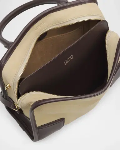 Loewe Amazona 180 Top-Handle Bag in Suede & Leather | Thumbnail 8 Loewe Amazona 180 Top-Handle Bag in Suede & Leather | Thumbnail 8