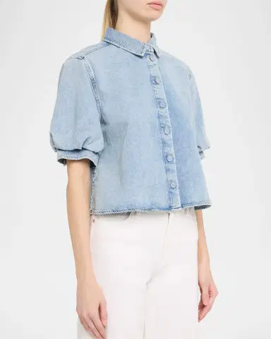 FRAME The Billow Sleeve Top | Thumbnail 3 FRAME The Billow Sleeve Top | Thumbnail 3