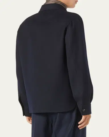Loro Piana Men's Jim Cashmere Overshirt | Thumbnail 3