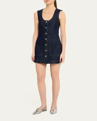 Frame The Patch Pocket Mini Dress | Thumbnail 4 Frame The Patch Pocket Mini Dress | Thumbnail 4