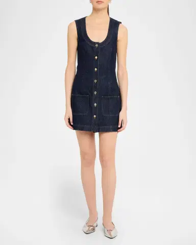 Frame The Patch Pocket Mini Dress | Thumbnail 6 Frame The Patch Pocket Mini Dress | Thumbnail 6