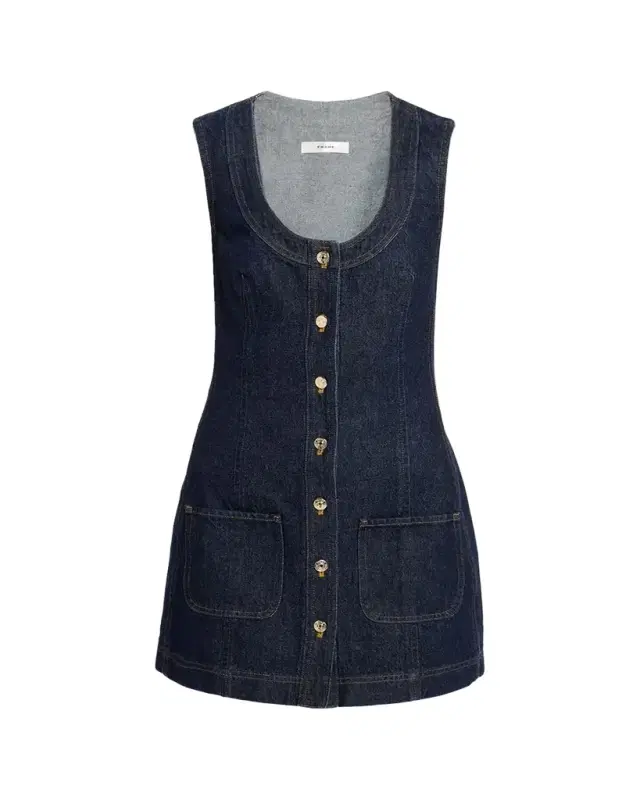 FRAME The Patch Pocket Mini Dress