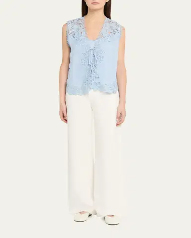 Kobi Halperin Bianca Lace-Trimmed Blouse | Thumbnail 2
