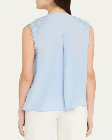 Kobi Halperin Bianca Lace-Trimmed Blouse | Thumbnail 3