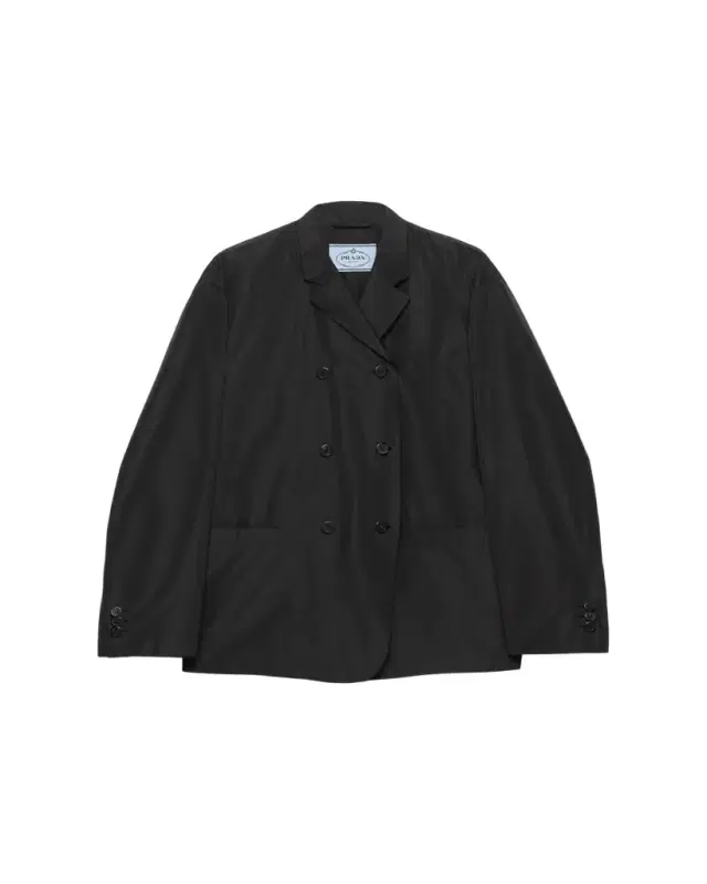 Prada Silk Taffeta Double-Breasted Jacket