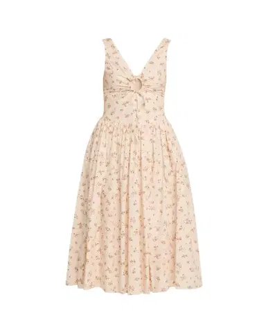 Markarian Penelope Sleeveless Floral Cotton Keyhole Midi Dress | Thumbnail 1 Markarian Penelope Sleeveless Floral Cotton Keyhole Midi Dress | Thumbnail 1