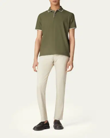 Loro Piana Men's Quarona Linen and Cotton Straight-Leg Jeans | Thumbnail 2