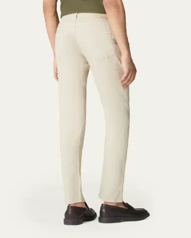 Loro Piana Men's Quarona Linen and Cotton Straight-Leg Jeans | Thumbnail 3