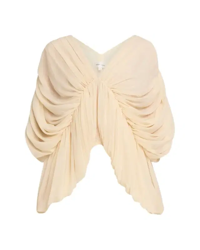 Lenore Draped Deep V-Neck Top