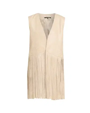Kobi Halperin Angela Snakeskin Fringe Leather Vest | Thumbnail 1