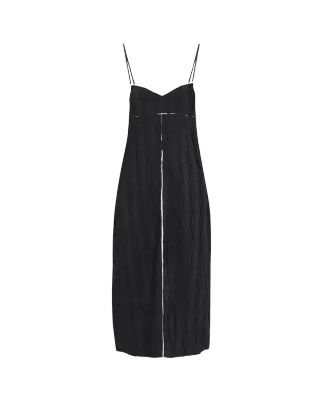 SIMKHAI Leah Textured Sleeveless Midi Dress