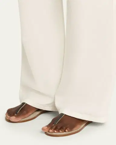 Brunello Cucinelli Suede Monili Sandals | Thumbnail 2 Brunello Cucinelli Suede Monili Sandals | Thumbnail 2