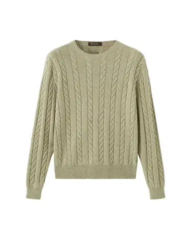 Loro Piana Men's Cedar Cashmere Crewneck Sweater | Thumbnail 1