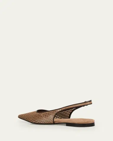 Brunello Cucinelli Perforated Leather Slingback Flats | Thumbnail 2 Brunello Cucinelli Perforated Leather Slingback Flats | Thumbnail 2