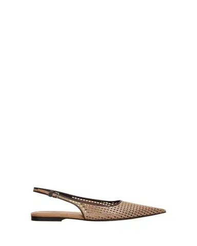 Brunello Cucinelli Perforated Leather Slingback Flats | Thumbnail 1 Brunello Cucinelli Perforated Leather Slingback Flats | Thumbnail 1